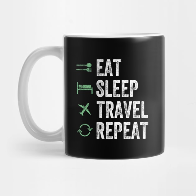 Eat sleep travel repeat by captainmood